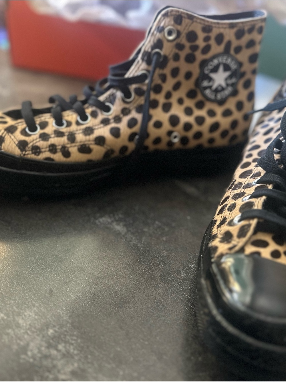 Converse Chuck 70 Leopard Pony Hair Hi A12705C Black Gold US 11.5 EU 46